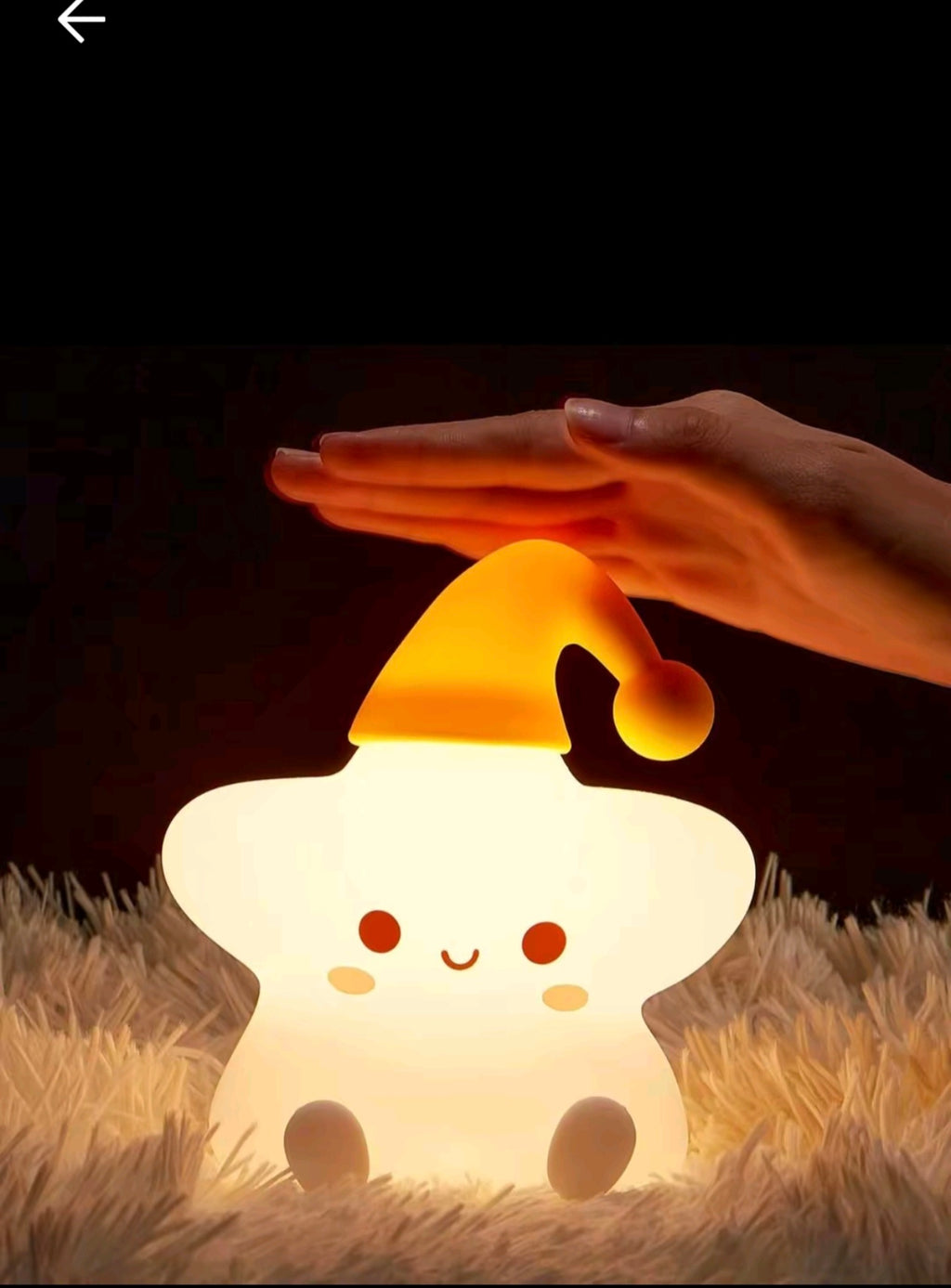 لمبة النجمة والبطة 🌟🦆 - ضوء ليلي سيليكون الناعم