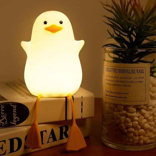 لمبة النجمة والبطة 🌟🦆 - ضوء ليلي سيليكون الناعم