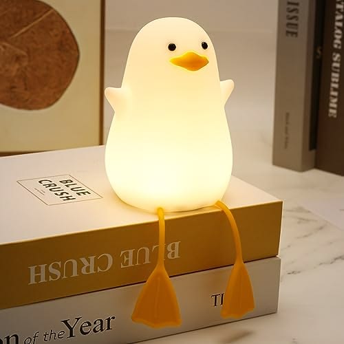 لمبة النجمة والبطة 🌟🦆 - ضوء ليلي سيليكون الناعم