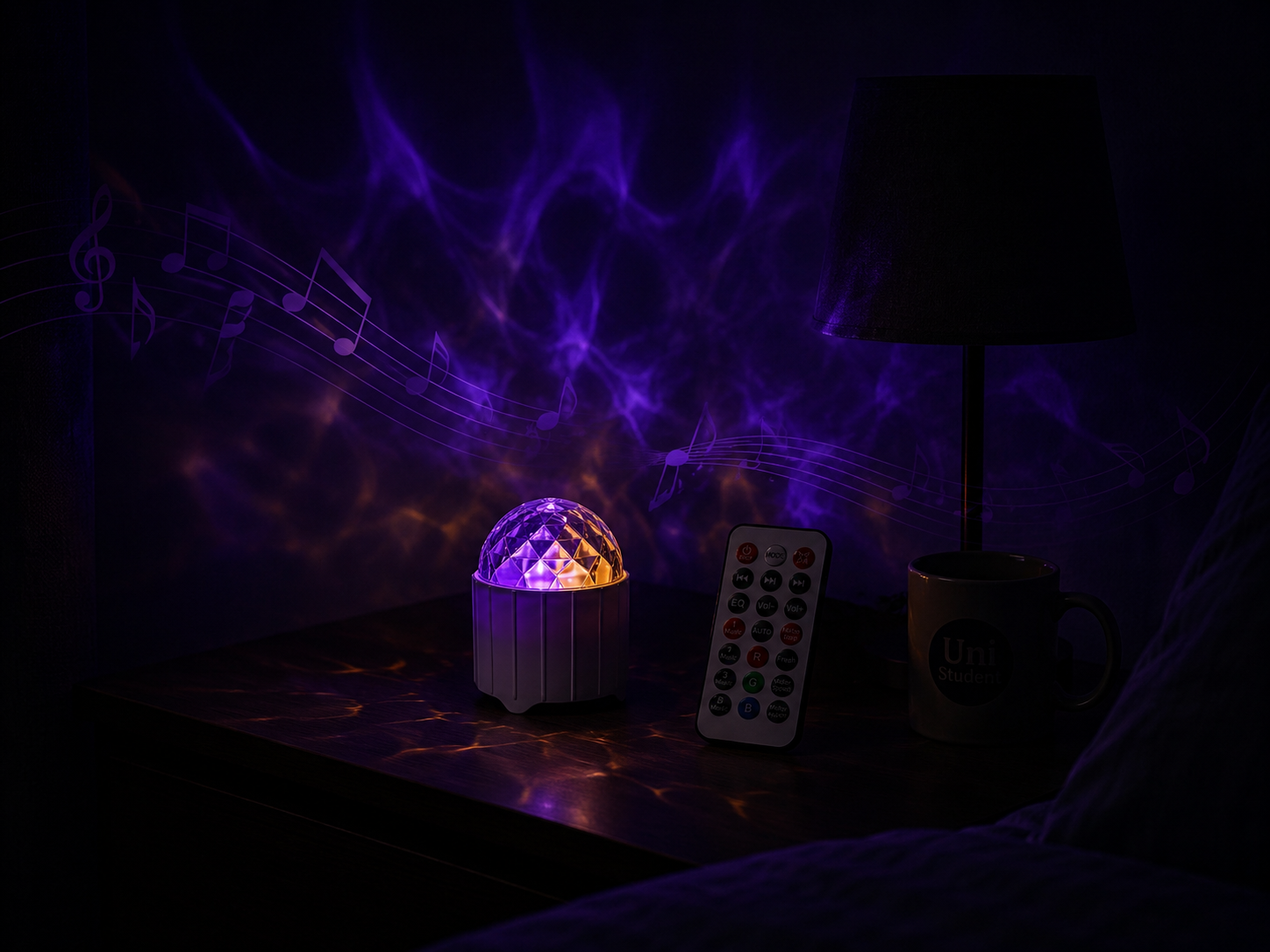 music magic lamp - مصباح موسيقي متعدد الالوان