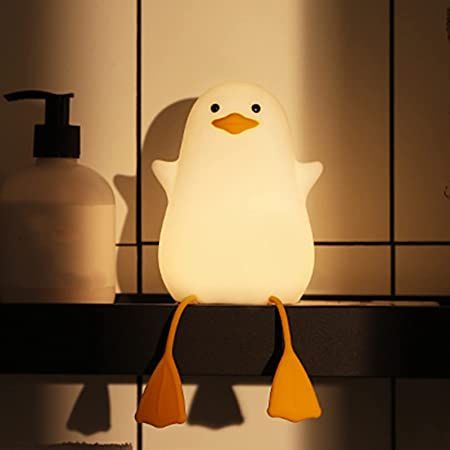 لمبة النجمة والبطة 🌟🦆 - ضوء ليلي سيليكون الناعم