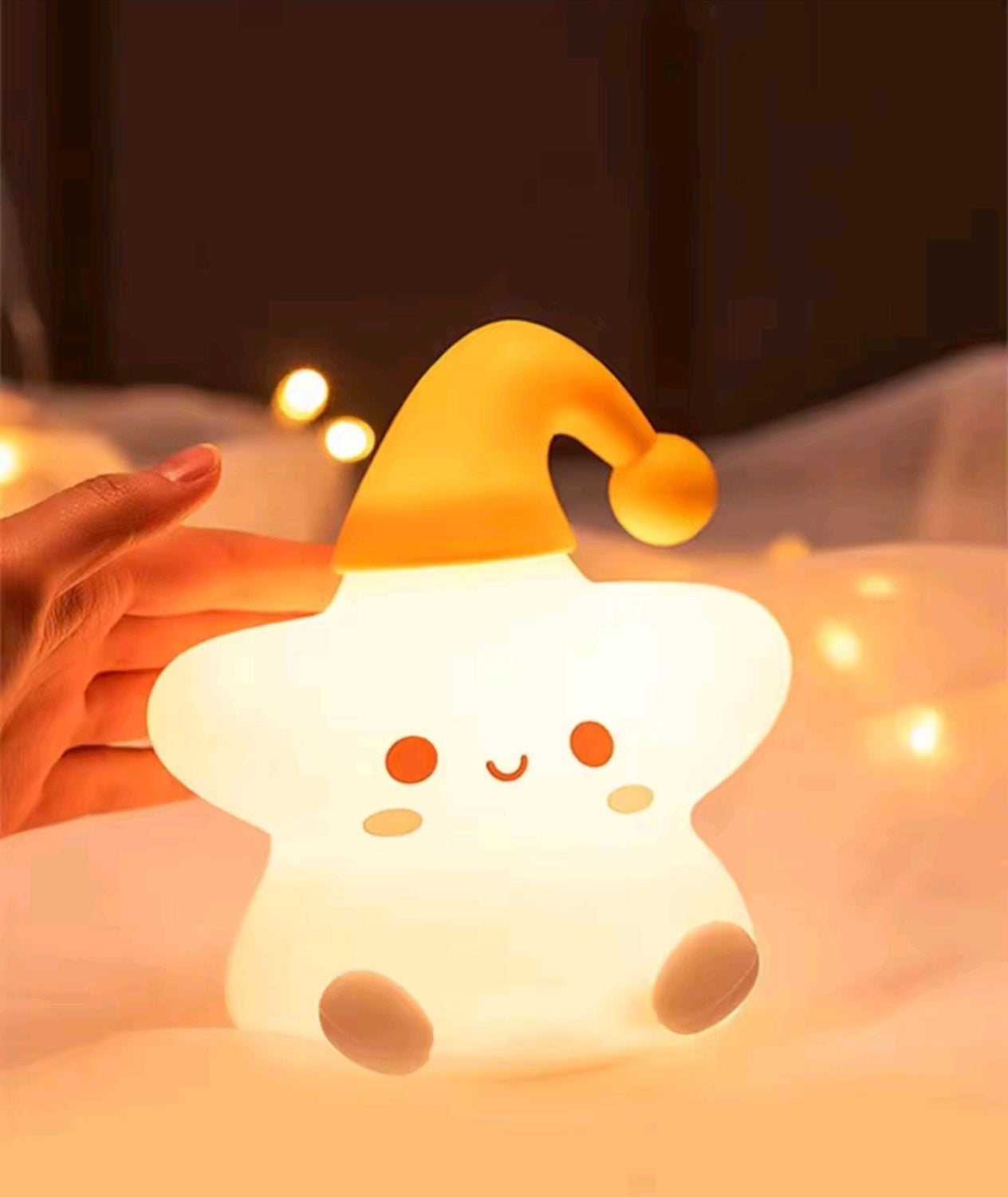 لمبة النجمة والبطة 🌟🦆 - ضوء ليلي سيليكون الناعم